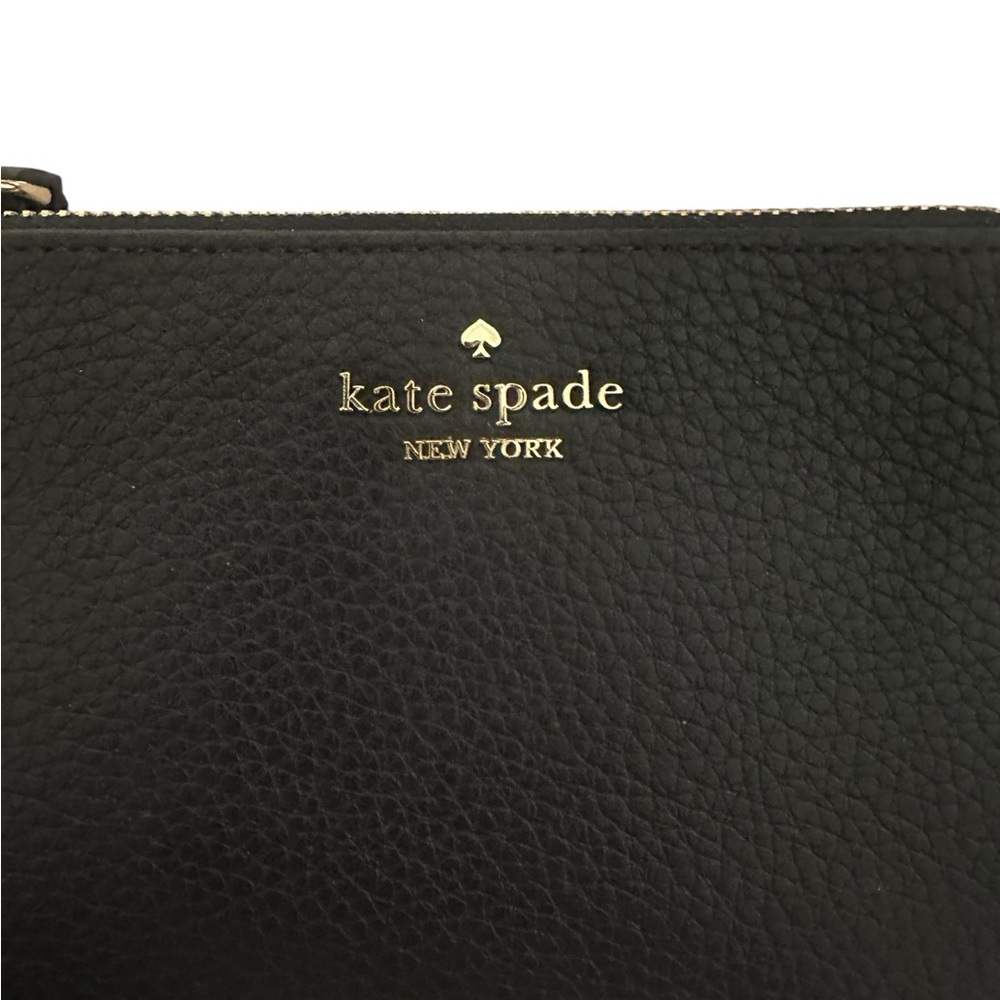 Kate Spade pebbled leather Black Clutch cardholder new - Picture 5 of 5